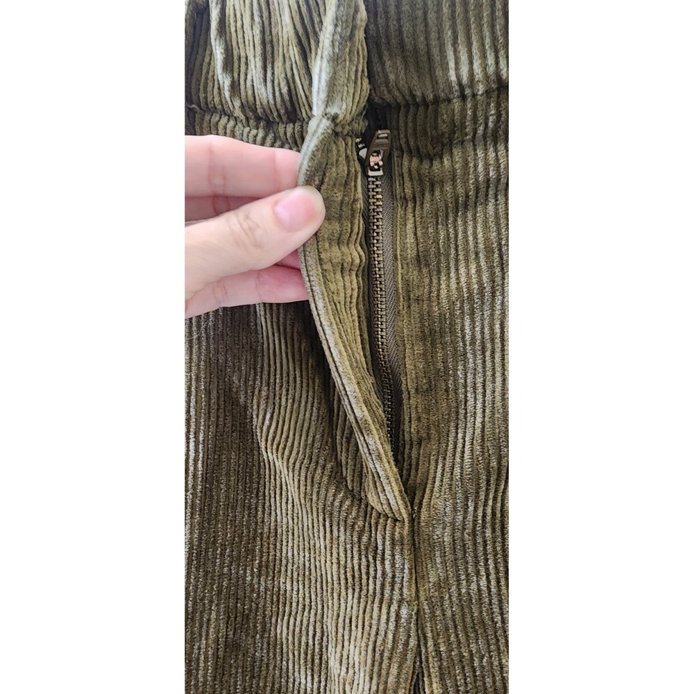 Democracy Ab-solution Skyrise Wide Leg Corduroy Pants Olive Green Size 6 NWT - Picture 5 of 11